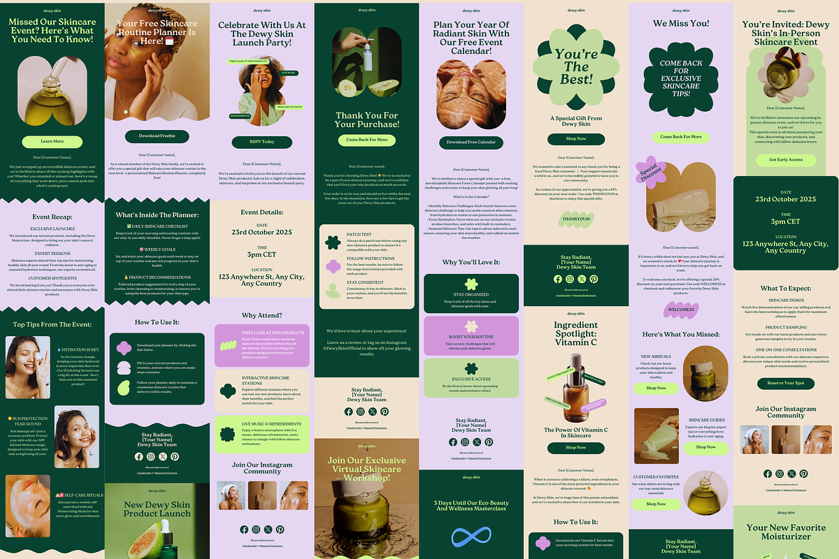 Dewy Skin Email Newsletter Templates, an Email Template by Luna Studio (Photo 7 of 8)