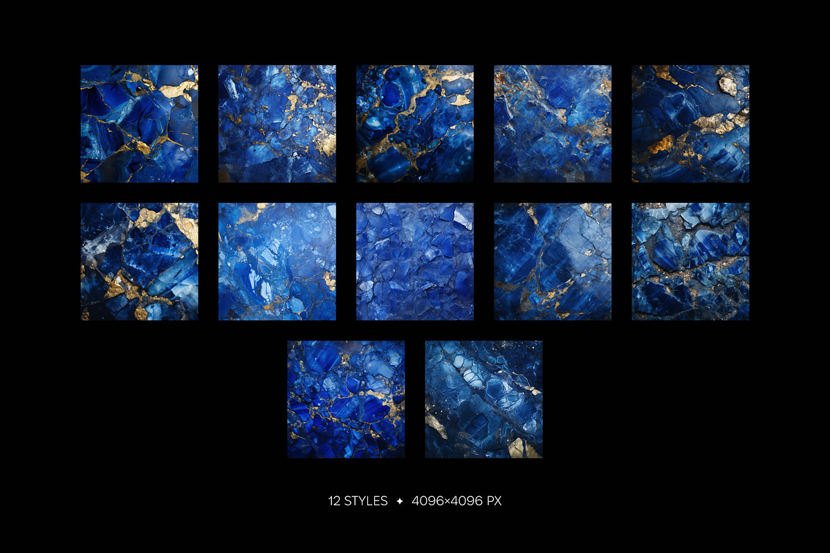 Lapis Lazuli gemstone wallpaper pack, a Wallpaper Graphic by existacial (Photo 2 of 4)