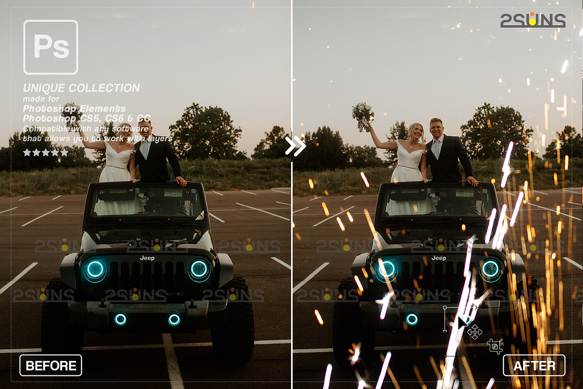Sparkler overlay, Photoshop overlay, an Object Graphic by 2SUNS (Photo 9 of 9)