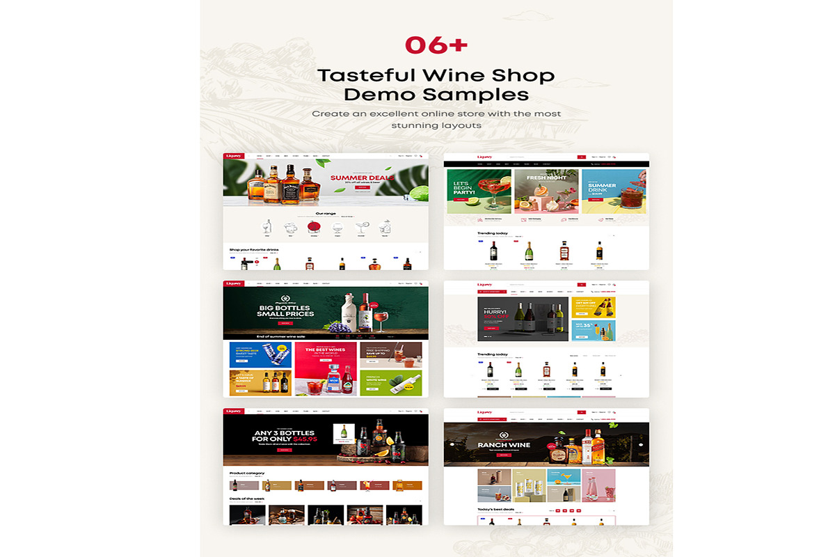 LIQUORY WINE SHOP SHOPIFY THEME, a Landing Page Template by apollotheme (Photo 4 of 9)