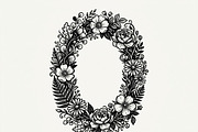 50 Elegant Floral Oval Mirror Frame, a Decorative Illustration by Amazin_art (Thumbnail 22 of 34)