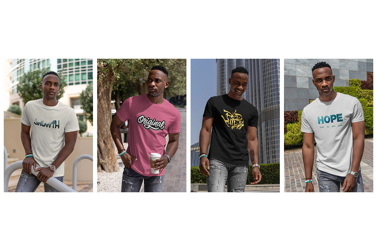 T-Shirt MockUp African Men, a Shirt Mockup by Dikarte.Store (Photo 5 of 14)