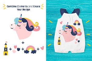 Unicorns Clipart Collection