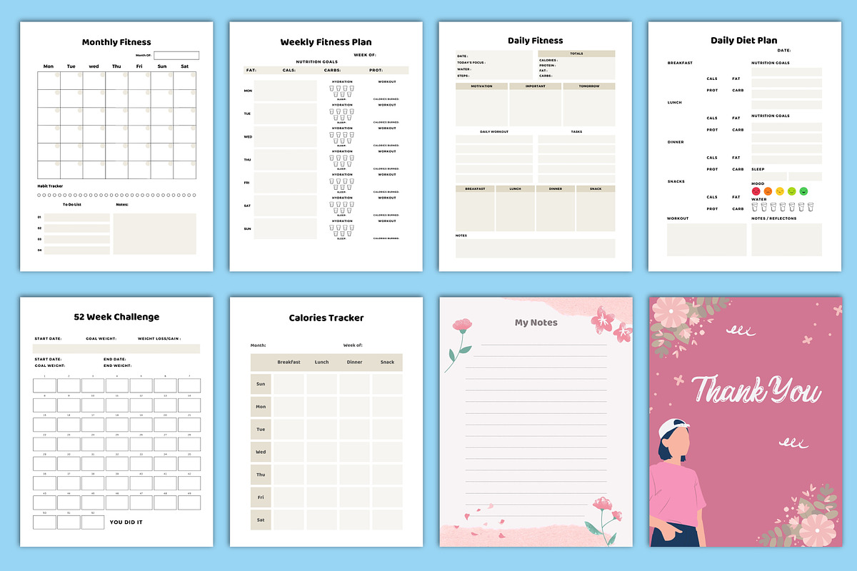 2024-2025 That Girl Planner Canva, a Stationery Template by Designmela01 (Photo 8 of 8)