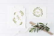 Watercolor Olive greenery clipart, a Decorative Illustration by Catherine Wheel (Thumbnail 16 of 19)