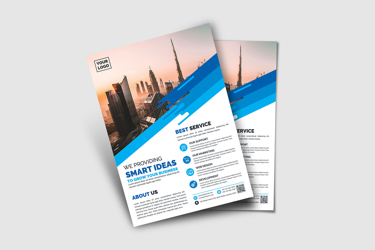 Corporate Business Flyer Template, a Flyer Template by Ultimate Template Shop (Photo 2 of 6)