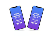 iPhone Mockup Template Set, an iPhone Mockup by DesignRushMarket (Thumbnail 3 of 11)