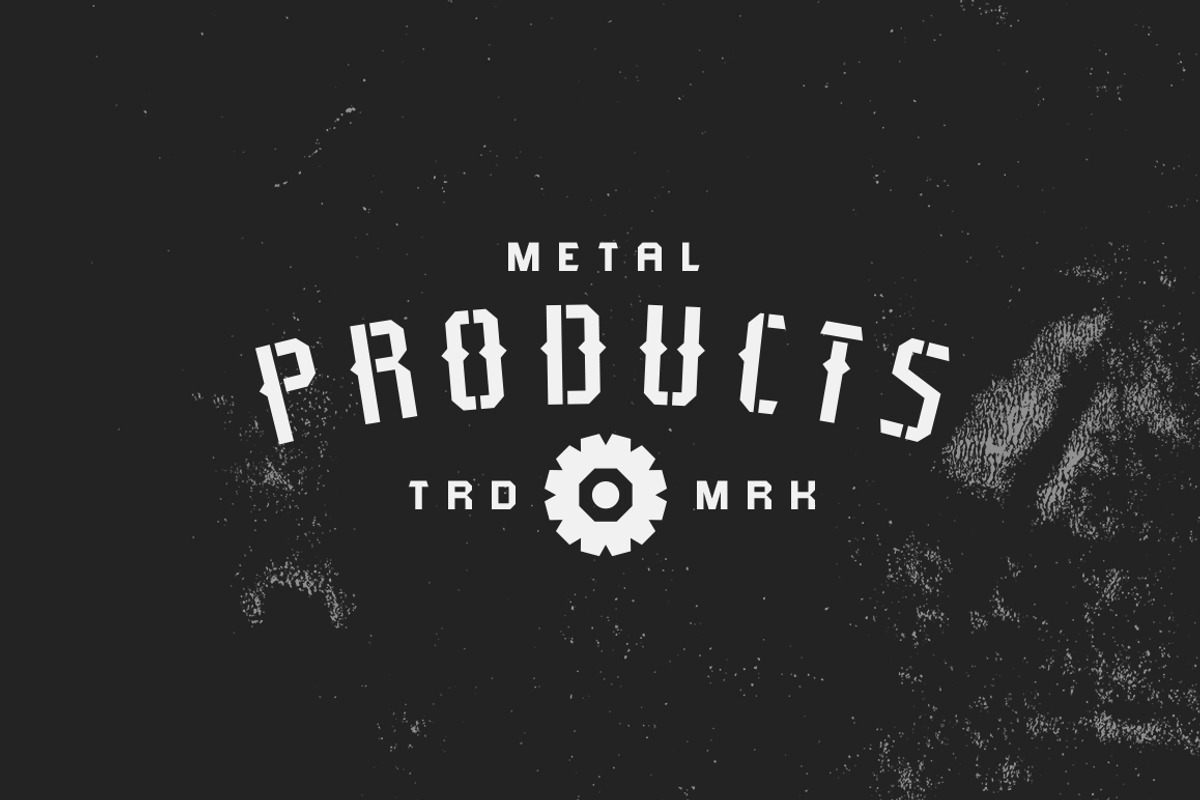 Typehead Industrial Stencil | Font preview 4
