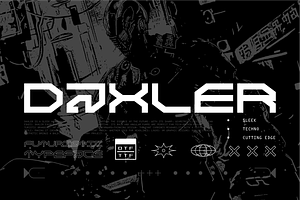 Daxler - Futuristic Display Font