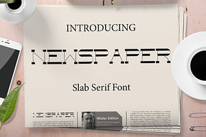 Newspaper Slab Serif font