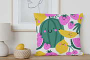 Summer Cute Fruits - vecror clipart, a Food Illustration by Barkova Nadya (Thumbnail 6 of 8)