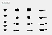 Kitchen Utensils - Modern Graphics, a Food Illustration by illugrama (Thumbnail 15 of 16)