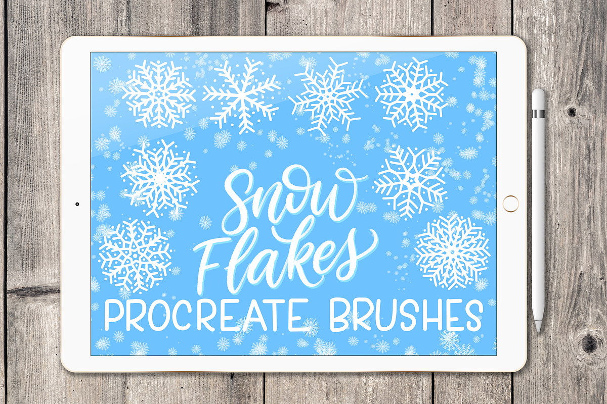 Snowflake Procreate Stamp Brushes preview 5