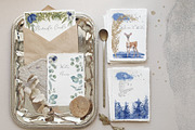 Winter Woodland Watercolor, an Animal Illustration by Cat In Colour (Thumbnail 2 of 12)