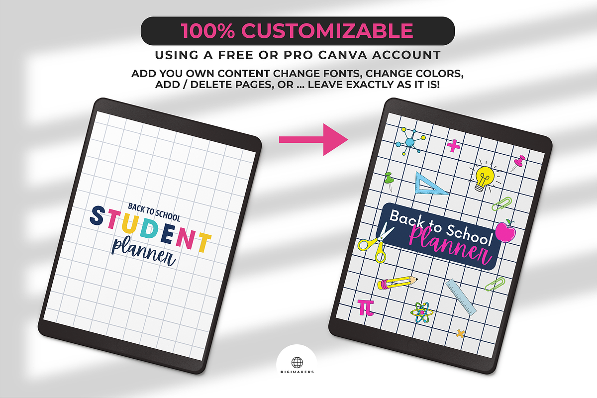 Back to School Student Planner, a Stationery Template by Nina Shaw (Photo 4 of 11)