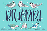 BlueBird Quirky LS, a Script Font by GranzCreative (Thumbnail 1 of 11)