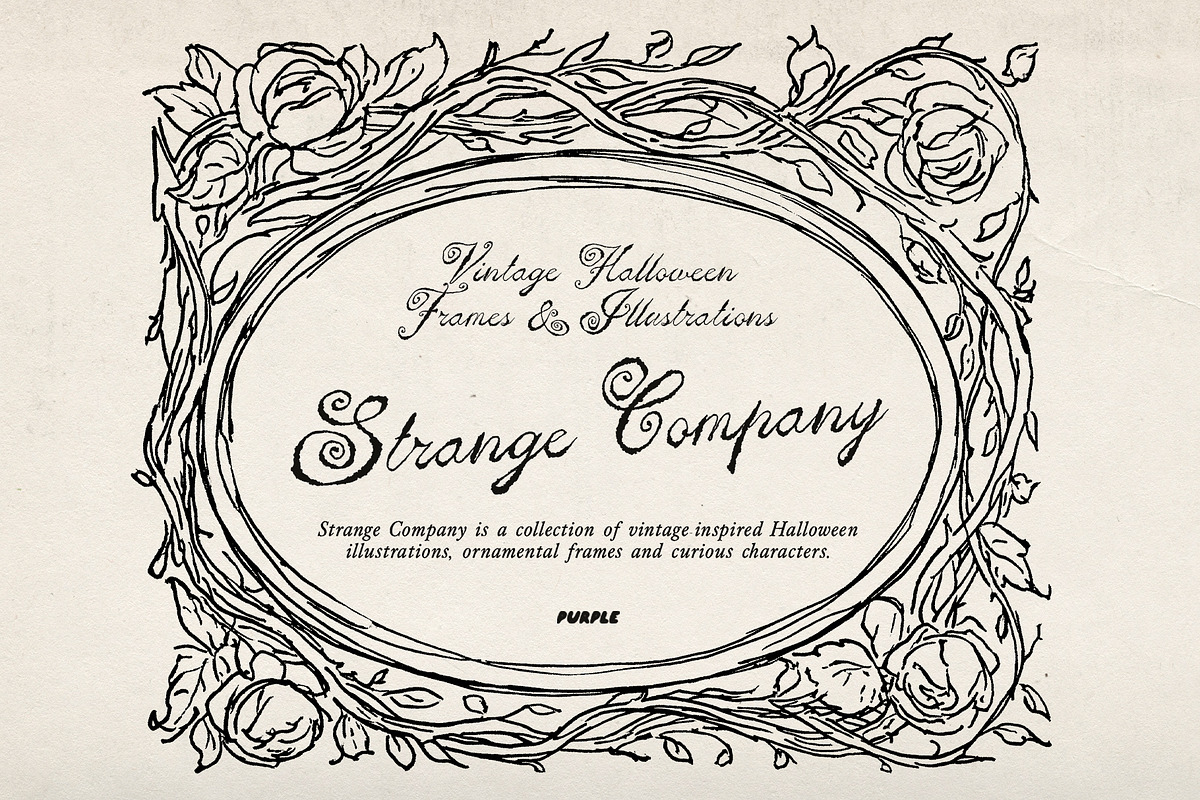 Strange Company Halloween Line Art, a Decorative Illustration by Purple (Photo 14 of 14)