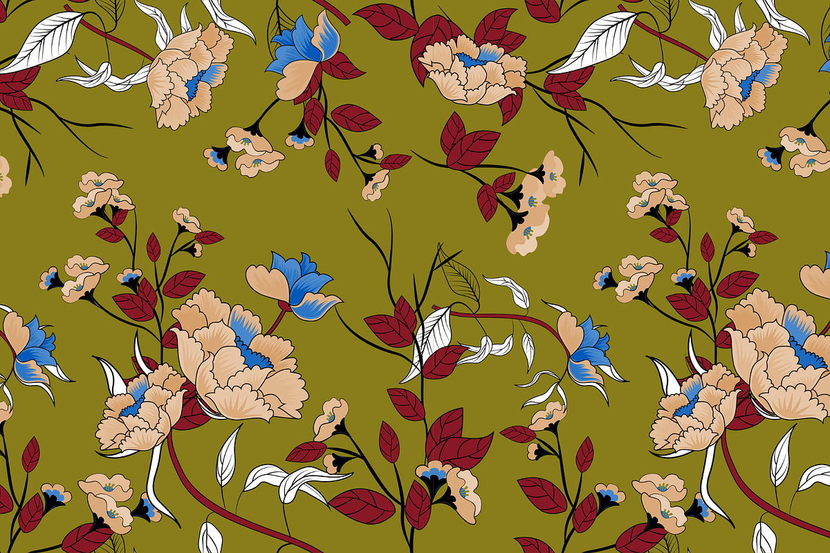 Seamless Luxurious Floral Patterns, a Pattern Graphic by ThePhoton (Photo 5 of 19)