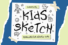 Kids Sketch Handwritten Doodle Font