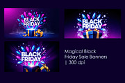 Magical Black Friday Sale Banners, a Finance Illustration by StockVerse Creative (Thumbnail 1 of 4)