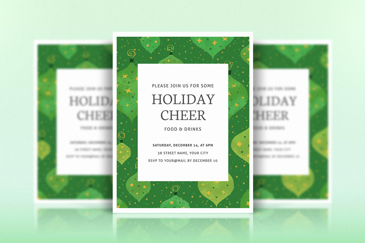 Christmas Party Invitation, an Invitation Template by Mera Pixels (Photo 4 of 4)