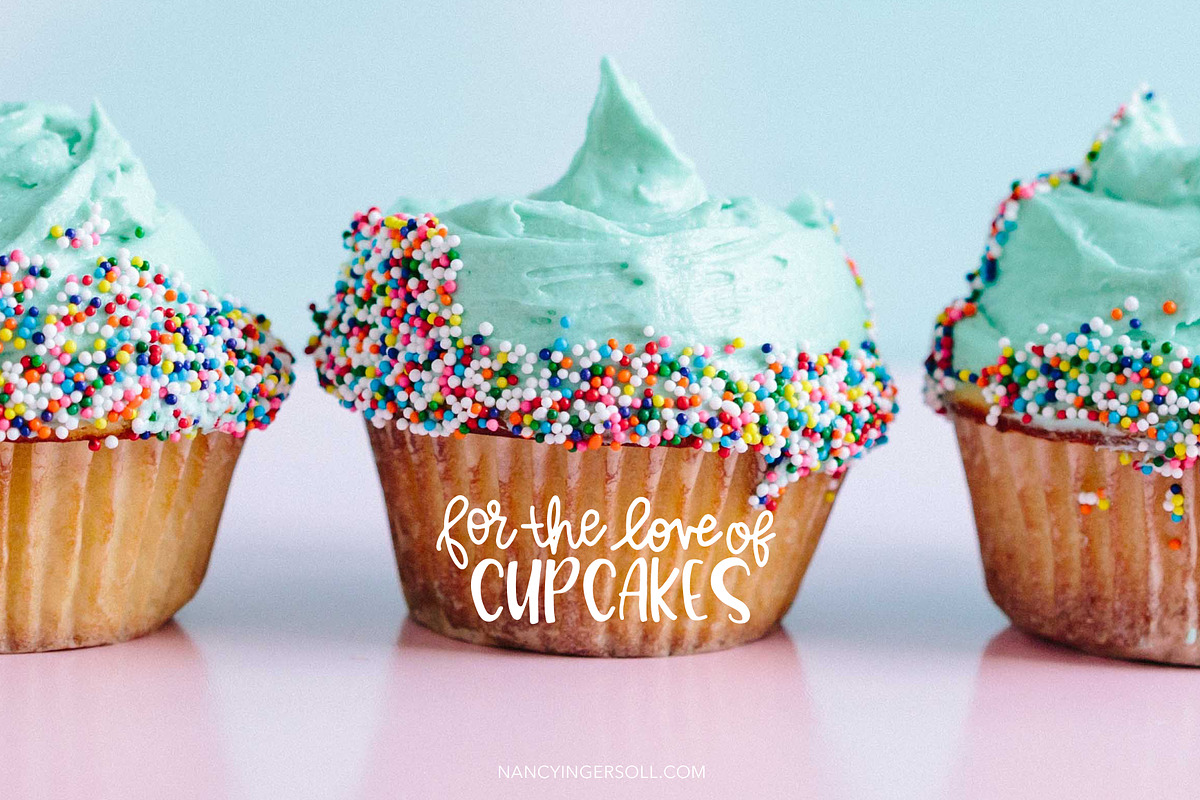 Cupcakes - a Hand Lettered Font preview 6