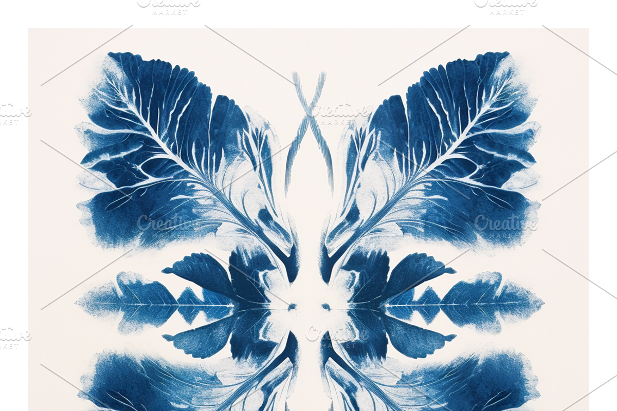 Cybo Collection · Cyanotype Botanics, a Texture Illustration by milatovar (Photo 11 of 19)