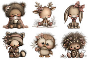Whimsical Christmas Woodland Animal, an Illustration by Craft Nest (Thumbnail 7 of 9)