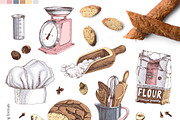 Smell of baking hand drawn set, a Food Illustration by handsketched (Thumbnail 3 of 9)