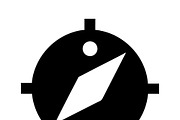 Black compass icon, an Object Illustration by SouravDesign (Thumbnail 2 of 3)