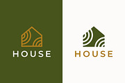 Simply House Logo Branding Wooden, a Branding & Logo Template by Signatoro (Thumbnail 1 of 3)