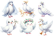 Wedding Doves Clipart, an Illustration by Designworld (Thumbnail 3 of 5)