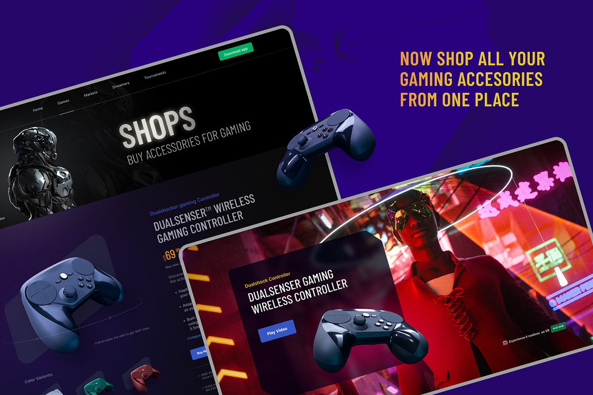 Afspel | Gaming Portal Design, a Landing Page Template by 0effortthemes (Photo 4 of 7)