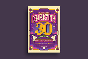 Birthday Party Invitation Flyer, a Flyer Template by megarez