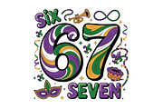 Mardi Gras 6 7 Png, Funny Mardi Gras, an Illustration by Designking (Thumbnail 4 of 6)
