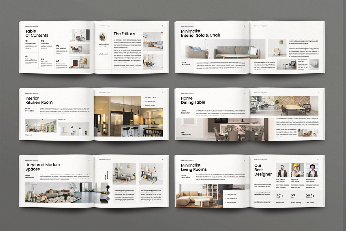 Interior Design Magazine Template, a Magazine Template by Seeing-art (Photo 10 of 10)
