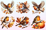 Autumn Robin Bird Clipart., a Graphic by CitraGraphics (Thumbnail 2 of 4)