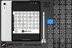 Snowflakes Set 3 Procreate Brush