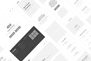 Axure responsive corporate template, a Wireframe Template by Humble UX (Thumbnail 3 of 4)
