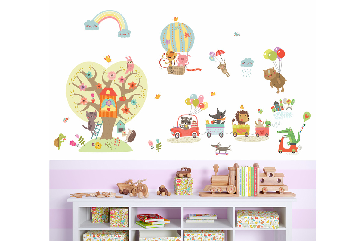 Big set of cute characters, an Animal Illustration by Anna Guz's Store (Photo 2 of 7)