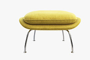 Womb Chair and Ottoman 3d model, a Furniture 3D Model by 3dmitruk (Thumbnail 11 of 15)