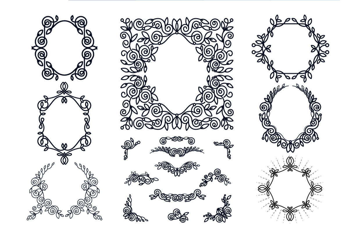 Line frame elements, an Object Graphic by Vikpit (Photo 3 of 7)