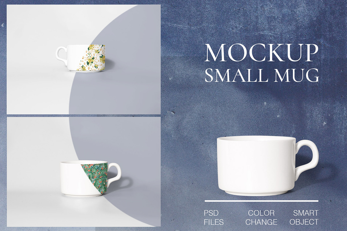 Mockup small mugs for sublimation, a Print Template by Re_Margarita_Art (Photo 1 of 6)