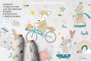 Cute Drivers Vector Creator