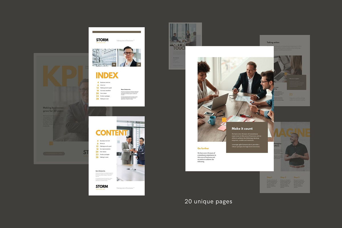Brochure / Identity Catalog, a Brochure Template by Type Here Studio (Photo 4 of 8)