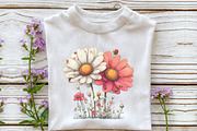 Whimsical Spring Wildflower Clipart, an Illustration by OK Design (Thumbnail 4 of 6)