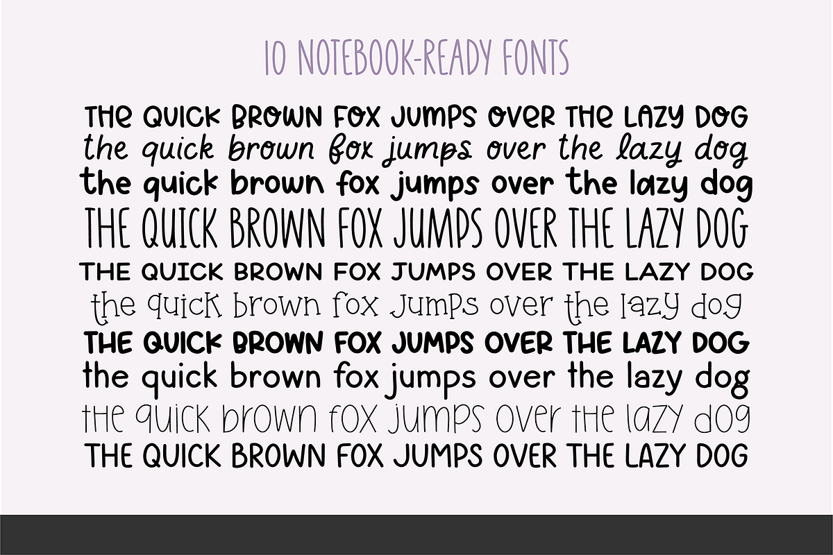 Notebook Handwriting Font Bundle V2, a Handwritten Font by Blush Font Co. (Photo 11 of 12)