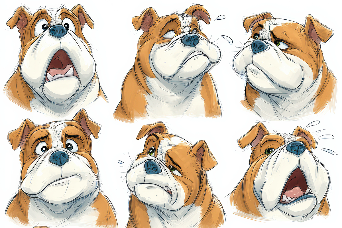 Funny Dog Sticker Pack 120+ Sheets, a Print Template by Virgo Studio (Photo 13 of 16)
