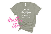 Bella Canvas TShirt Mockups On White, a Shirt Mockup by lock and page (Thumbnail 12 of 92)
