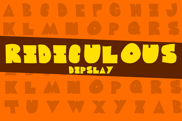 Ridiculous Typeface preview 7